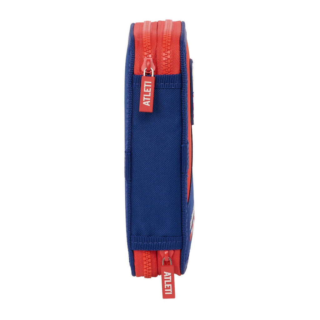 Doppel-Federtasche Atlético Madrid Blau Rot 12.5 x 19.5 x 4 cm (28 Stücke)