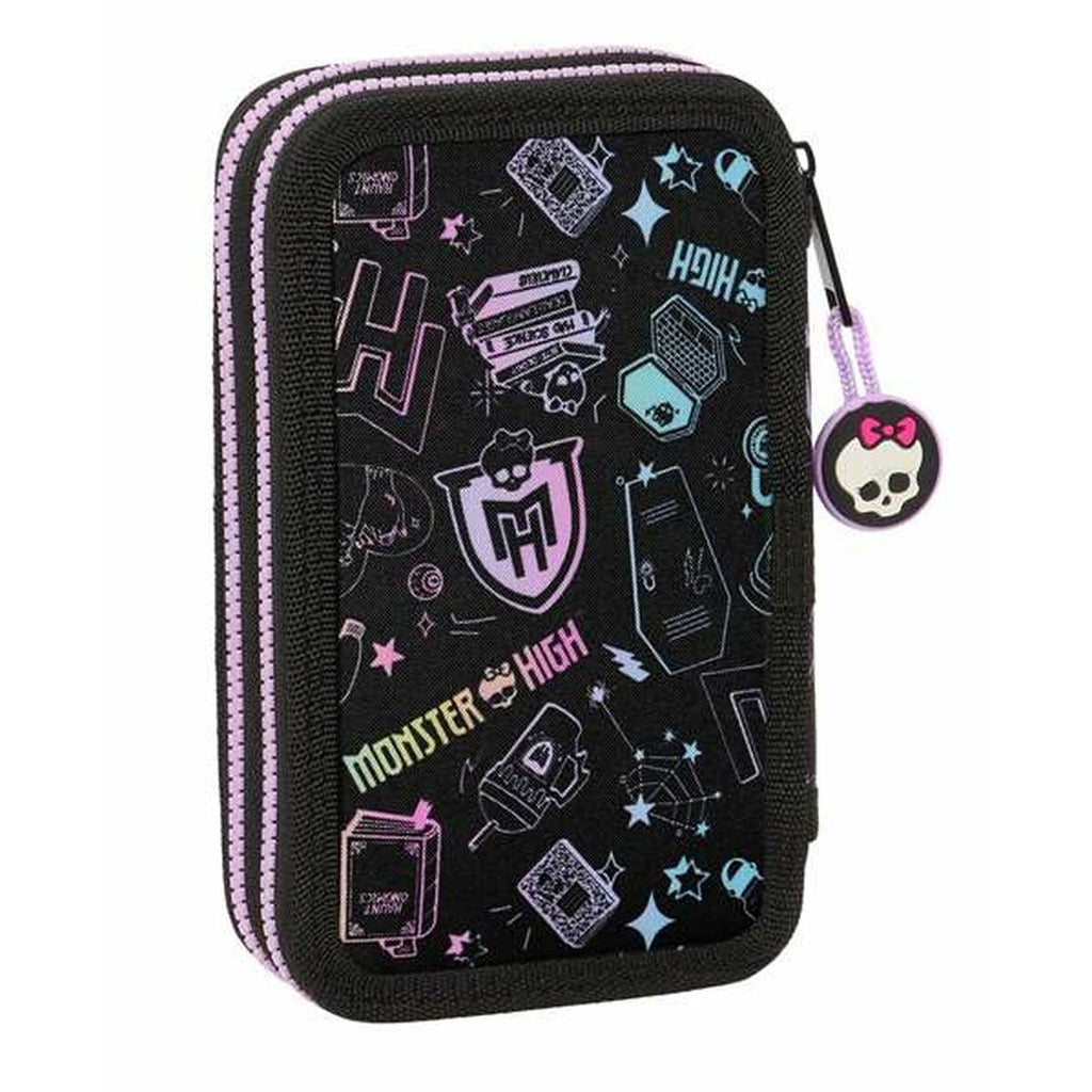 Doppel-Federtasche Monster High 12,5 x 19,5 x 4 cm