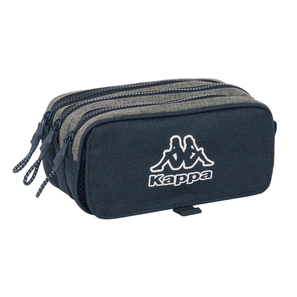 Dreifaches Mehrzweck-Etui Kappa Dark Navy Blau Grau