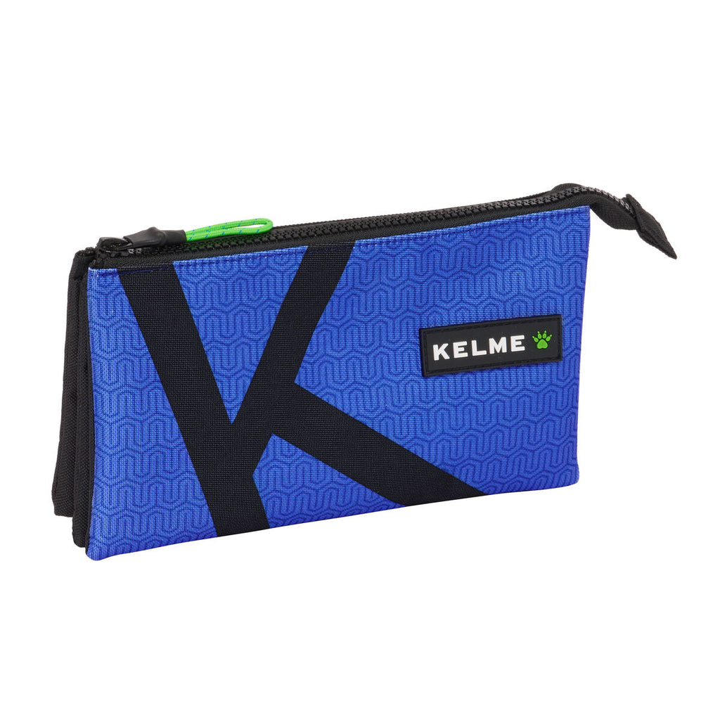 Dreifaches Mehrzweck-Etui Kelme Royal Blau Schwarz 22 x 12 x 3 cm