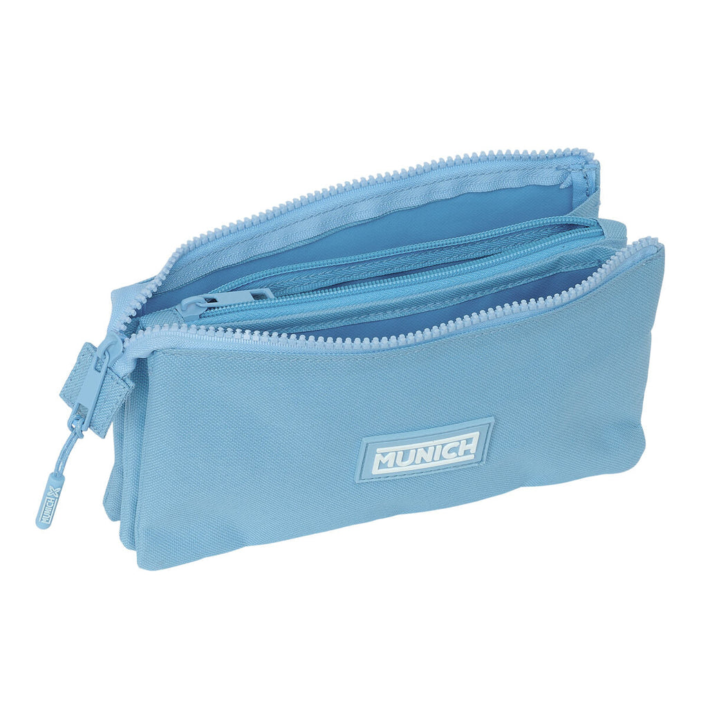 Dreifaches Mehrzweck-Etui Munich Basic Blau 22 x 12 x 3 cm