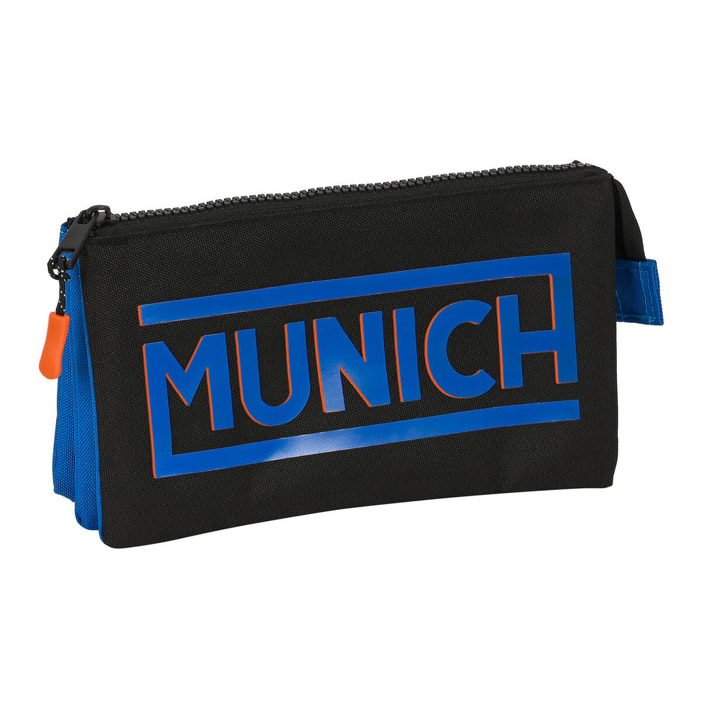 Dreifaches Mehrzweck-Etui Munich Submarine Elektrisch blau 22 x 12 x 3 cm