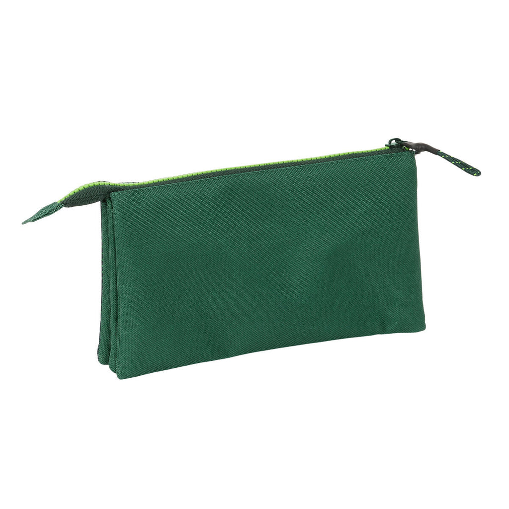 Dreifaches Mehrzweck-Etui Real Betis Balompié grün 22 x 12 x 3 cm