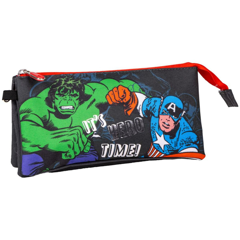 Dreifaches Mehrzweck-Etui The Avengers Bunt 22,5 x 2,5 x 11,5 cm