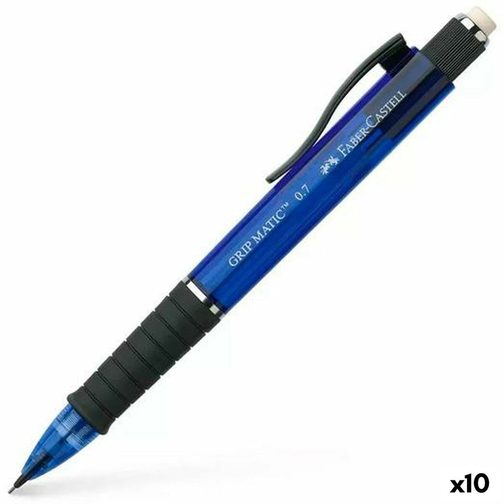 Druckbleistift Faber-Castell Grip Matic Blau 0,7 mm (10 Stück)