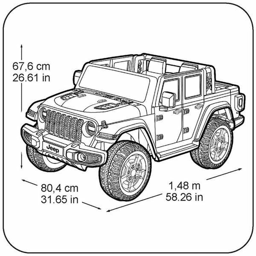 Elektroauto für Kinder Feber Rubicon 12 V Jeep