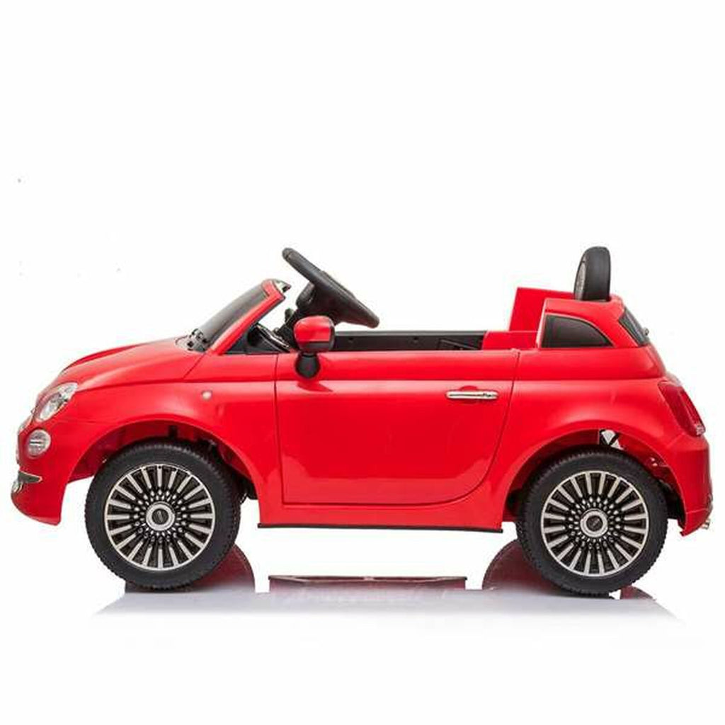 Elektroauto für Kinder Fiat 500 113 x 67,5 x 53 cm MP3 Rot 30 W 6 V Mit Fernbedienung