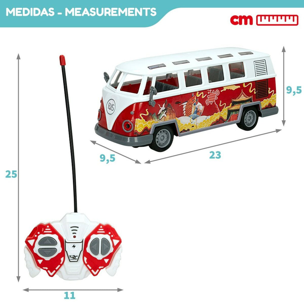 Fahrzeug mit Fernsteuerung Speed & Go 23 x 9,5 x 9,5 cm Bus 1:30 4 Stück