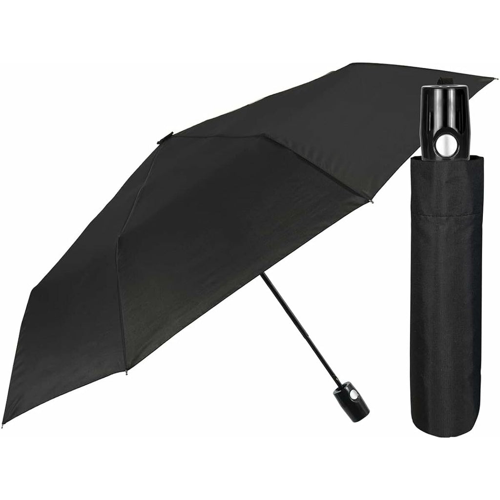 Faltbarer Regenschirm Perletti Schwarz 96 cm Automatisch