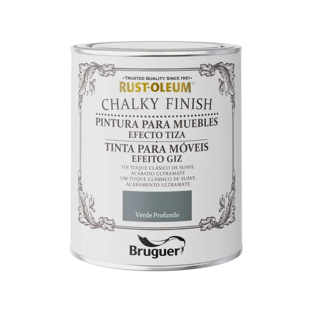 Farbe Bruguer Rust-oleum Chalky Finish 5733890 Möbel Deep Green 750 ml