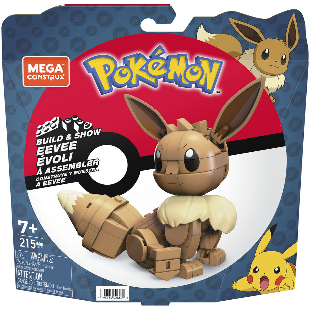 Figur mit Gelenken Mega Construx Eevee Medium + 7 Jahre 215 Stücke