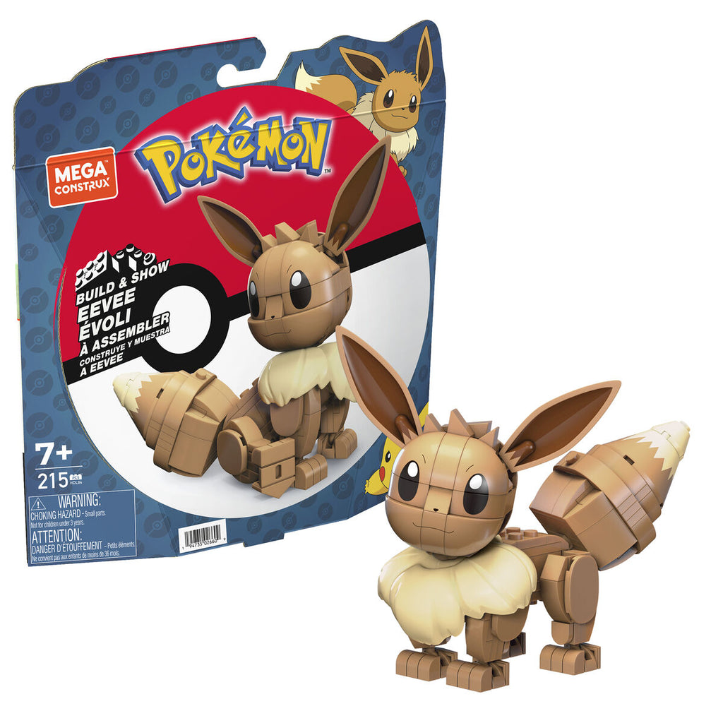 Figur mit Gelenken Mega Construx Eevee Medium + 7 Jahre 215 Stücke