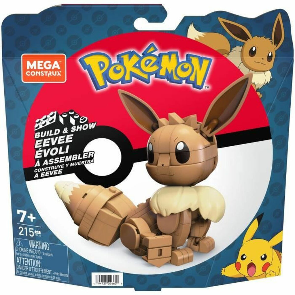 Figur mit Gelenken Mega Construx Eevee Medium + 7 Jahre 215 Stücke