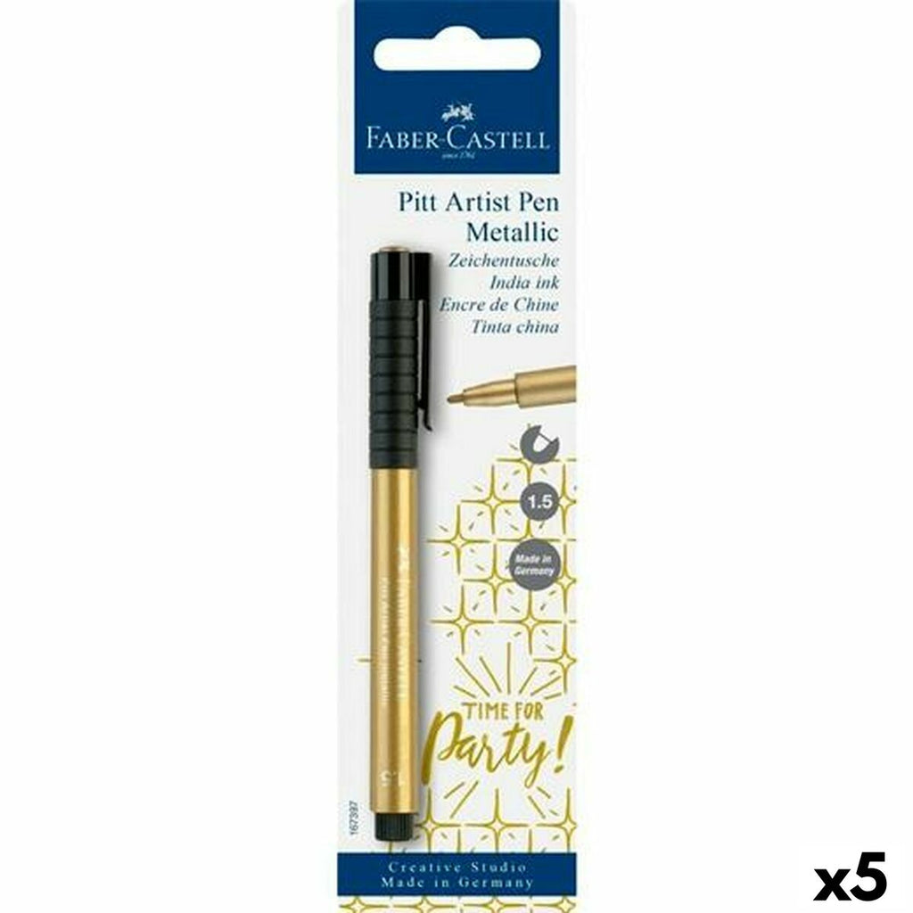 Filzstift Faber-Castell Pitt Artist Gold (5 Stück)