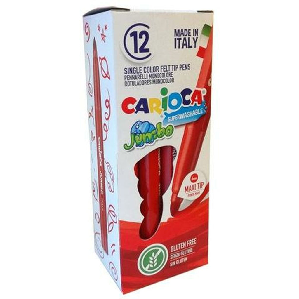 Filzstifte Carioca Jumbo Rot 12 Stücke (24 Stück)