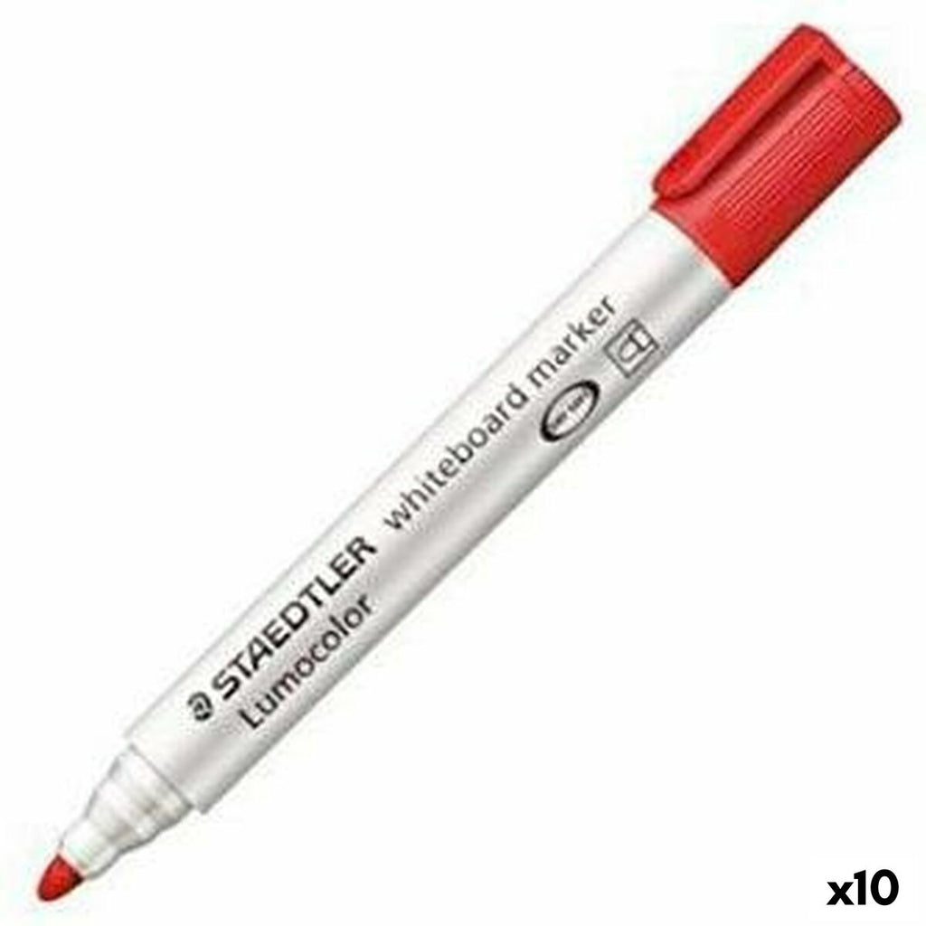 Filzstifte Staedtler Lumocolor 351-2 Weißes Brett weiß-rot (10 Stück) (1 Stück)