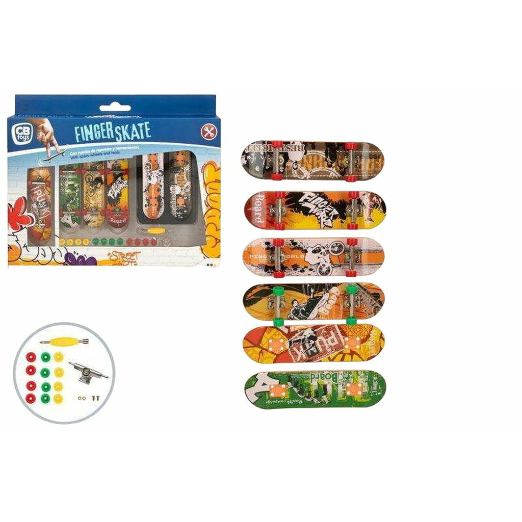 Fingerskateboard-Set Colorbaby 10 x 3 cm 24 Stücke