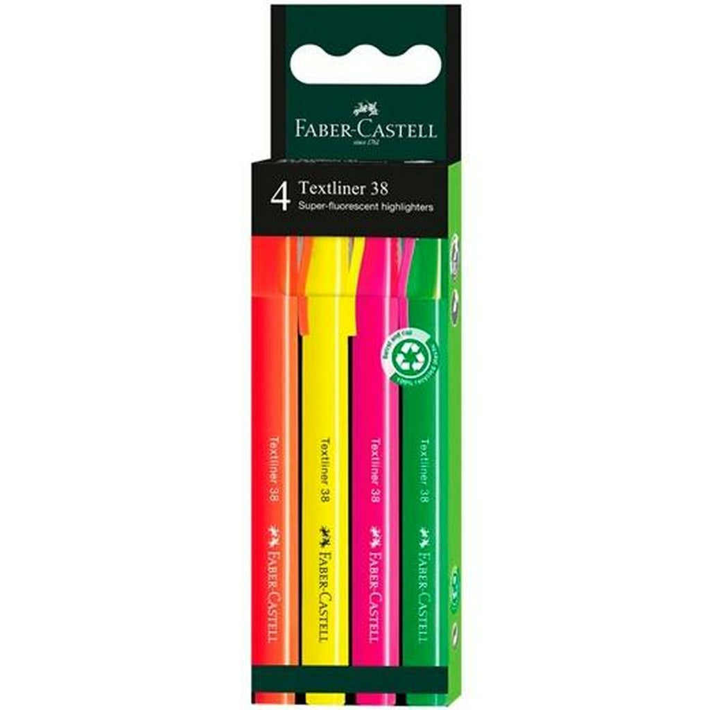 Fluoreszenzmarker-Set Faber-Castell Textliner 38 Bunt (10 Stück)