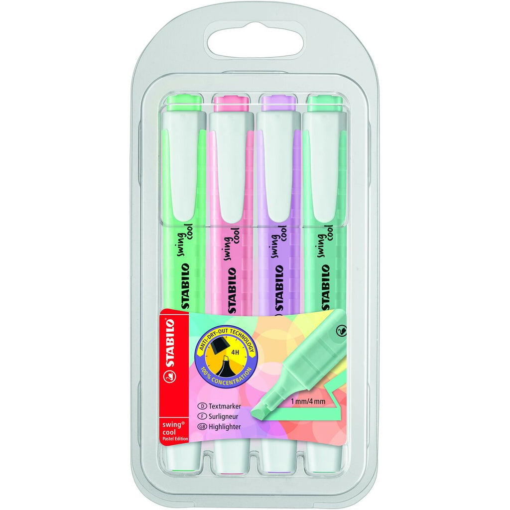 Fluoreszenzmarker-Set Stabilo Swing Cool Pastel Bunt (5 Stück)