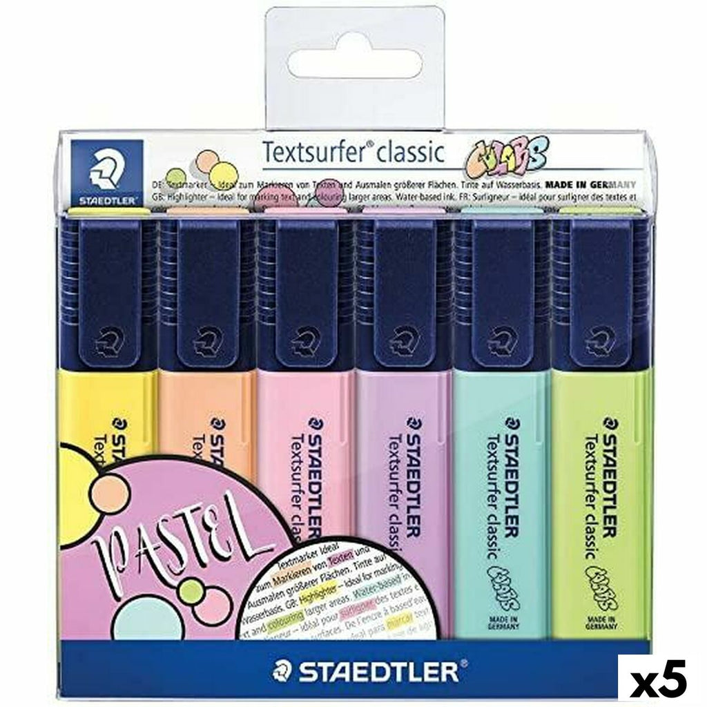 Fluoreszenzmarker-Set Staedtler Textsurfer Classic Pastel Kuchen (5 Stück)