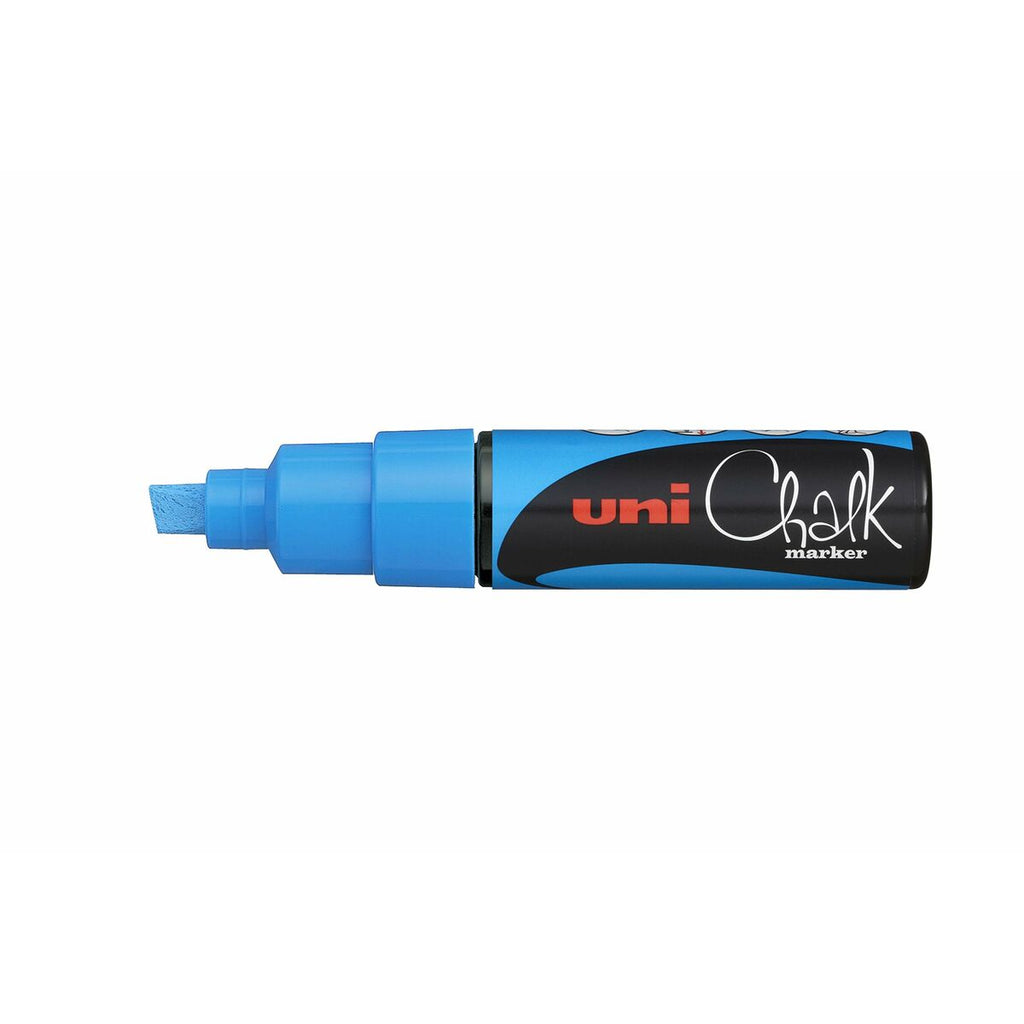 Flüssige Kreidemarker Uni-Ball PWE-8K Blau (6 Stücke)