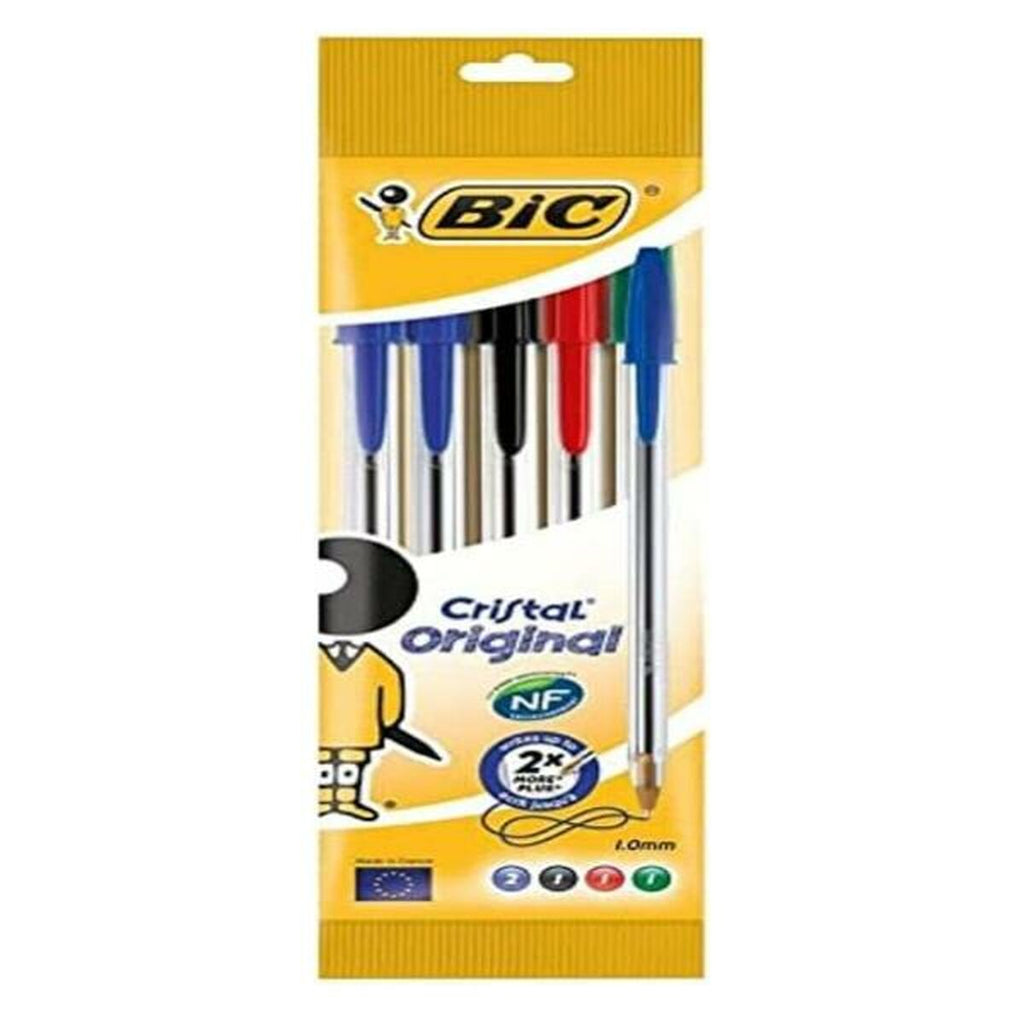 Flüssigtintenstift Bic 802054 Bunt Durchsichtig (5 Stück)