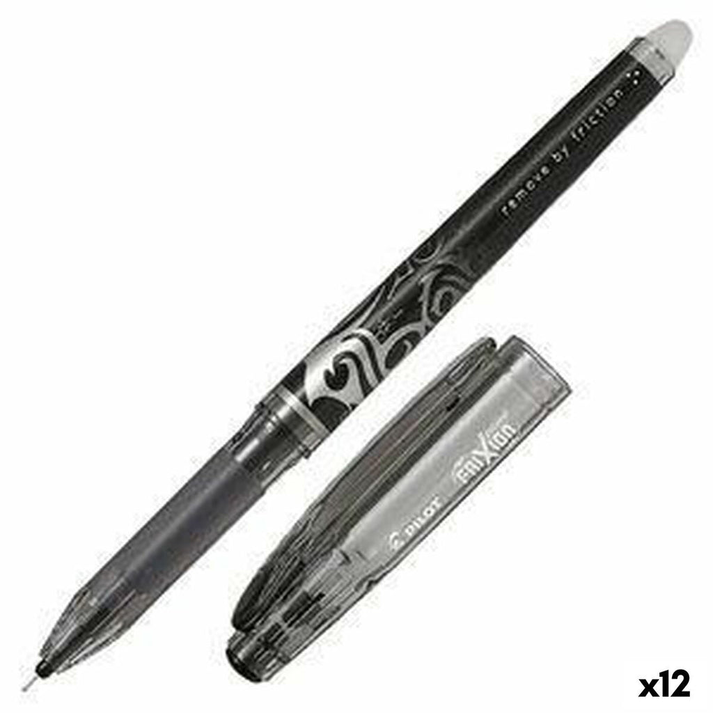 Flüssigtintenstift Pilot Frixion Point Löschbare Tinte Schwarz (12 Stück)