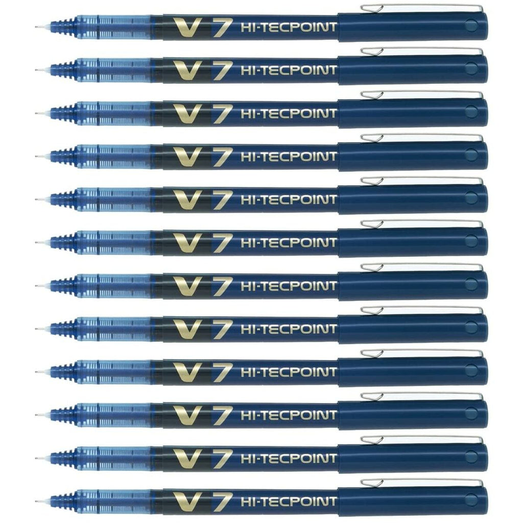 Flüssigtintenstift Pilot V-7 Hi-Tecpoint Blau 0,5 mm (12 Stück)