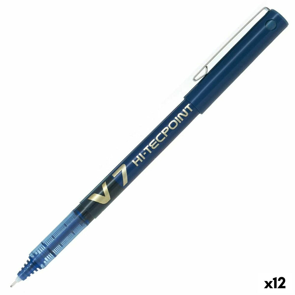 Flüssigtintenstift Pilot V-7 Hi-Tecpoint Blau 0,5 mm (12 Stück)