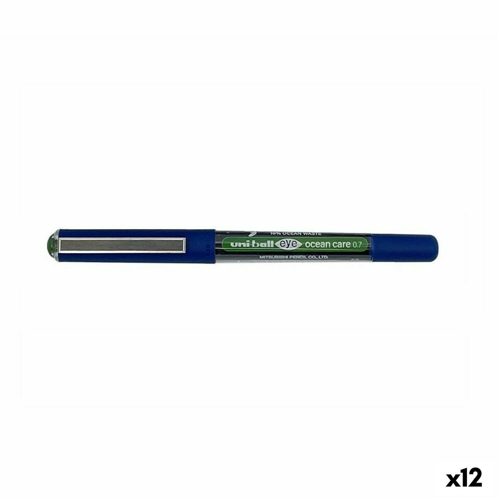 Flüssigtintenstift Uni-Ball Eye Ocean Care 0,7 mm grün (12 Stück)