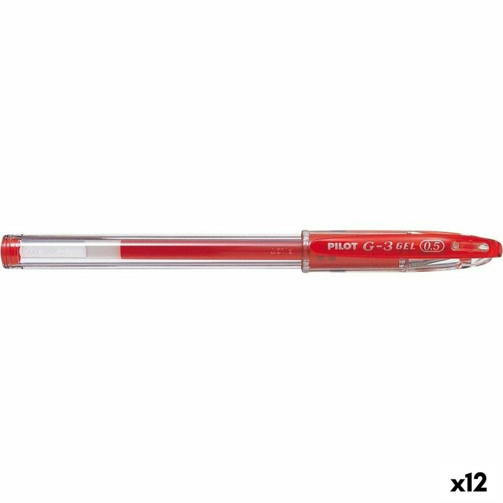 Gel-Stift Pilot G-3 Grip Rot 0,5 mm (12 Stück)