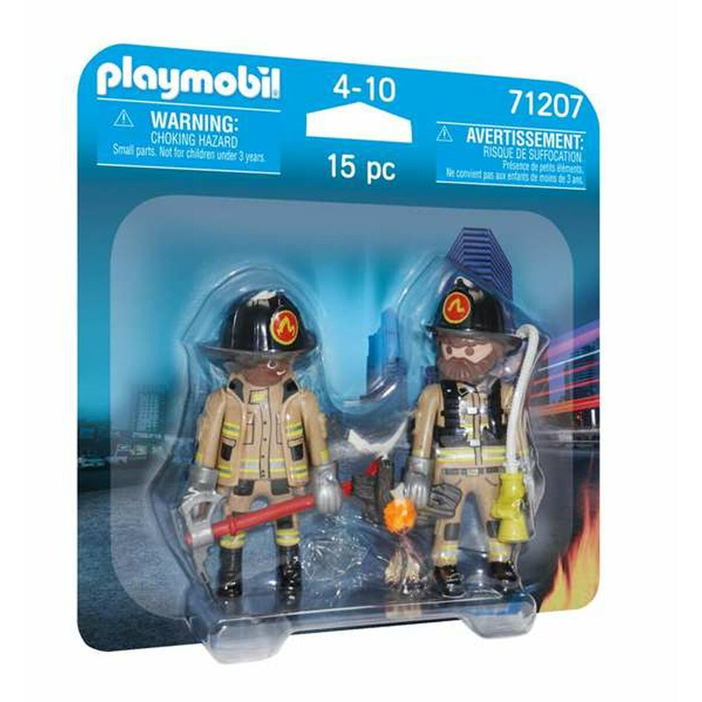 Gelenkige Figuren Playmobil 71207 Feuerwehrmann 15 Stücke Duo