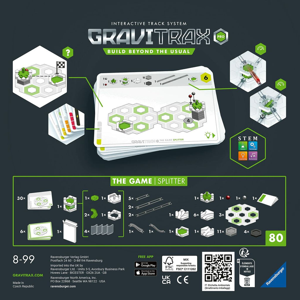 Geschicklichkeitsspiel Ravensburger Gravitrax Pro the Game Splitter