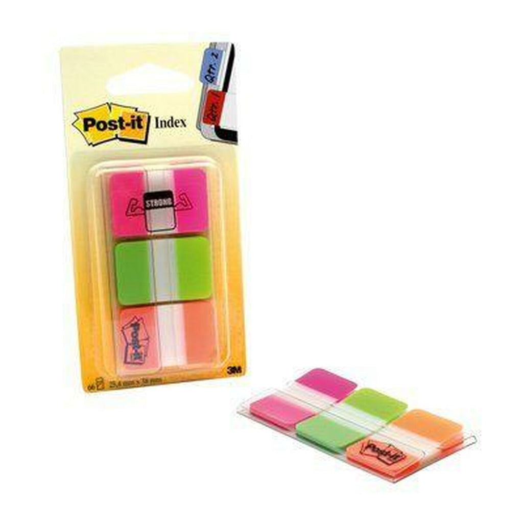 Haftnotizen-Set Post-it Index Bunt 25 x 38 mm (6 Stück)