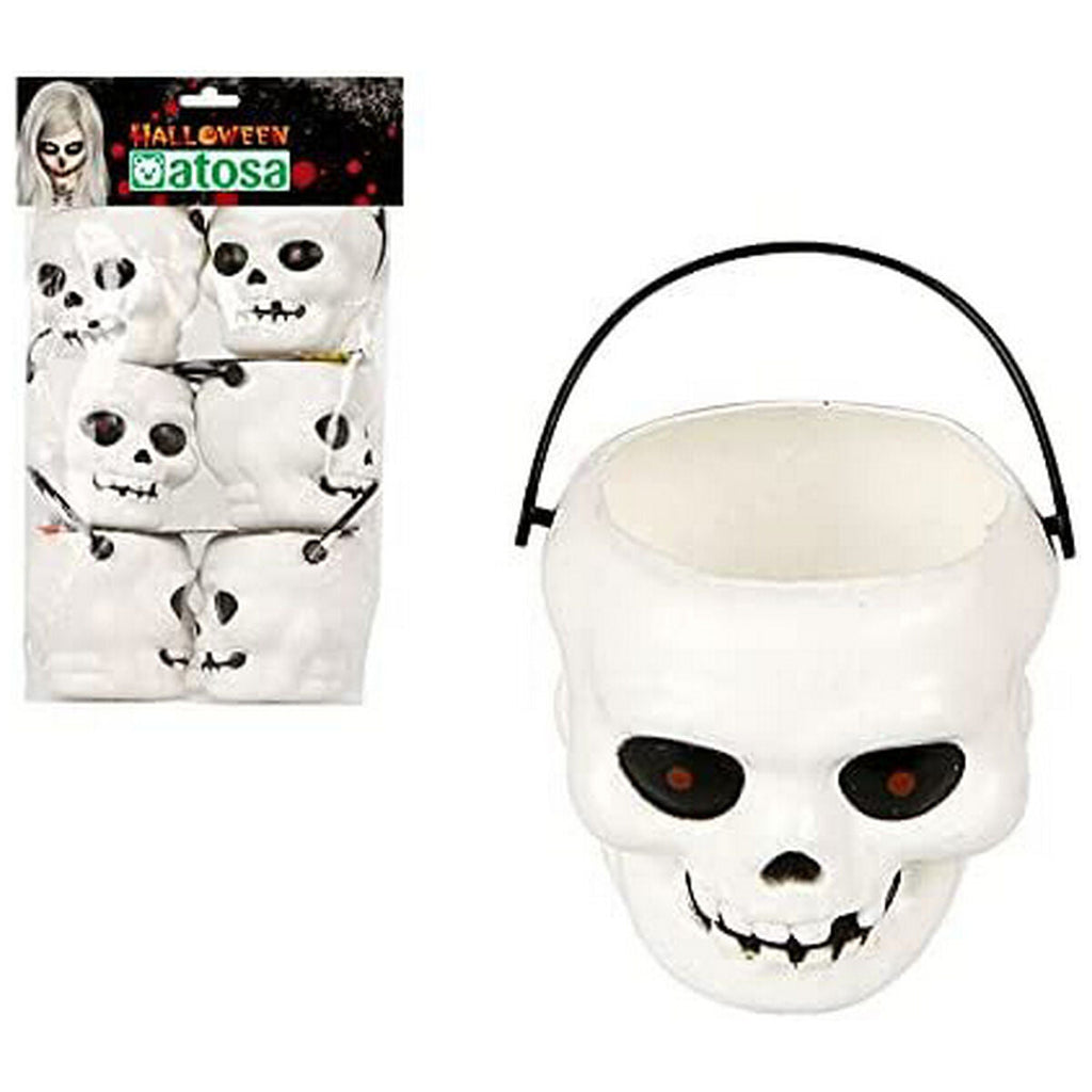 Halloween-Dekoration 6 uds Ø 7 cm Totenkopf