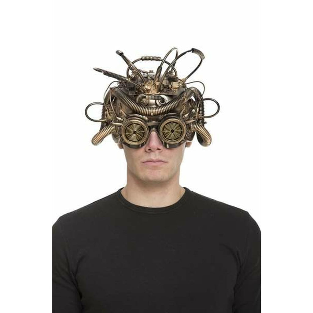 Helm Steampunk Einheitsgröße Braun