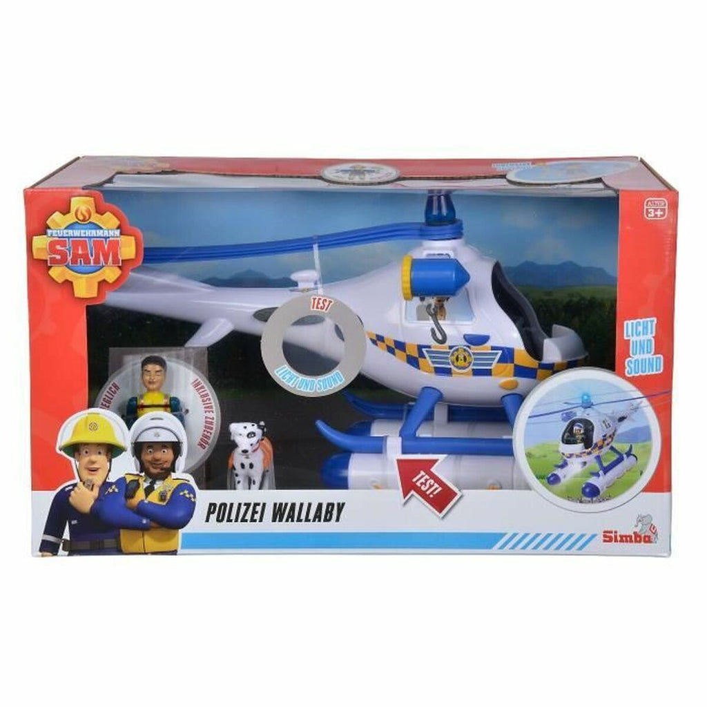 Hubschrauber Simba Fireman Sam Wallaby police helicopter