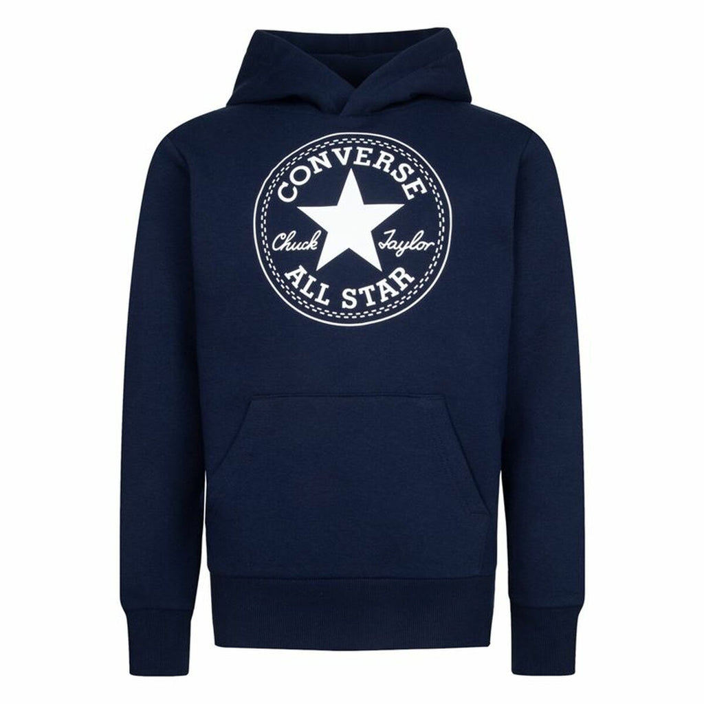 Jungen Sweater mit Kapuze Converse Chuck Taylor Patch Core Marineblau