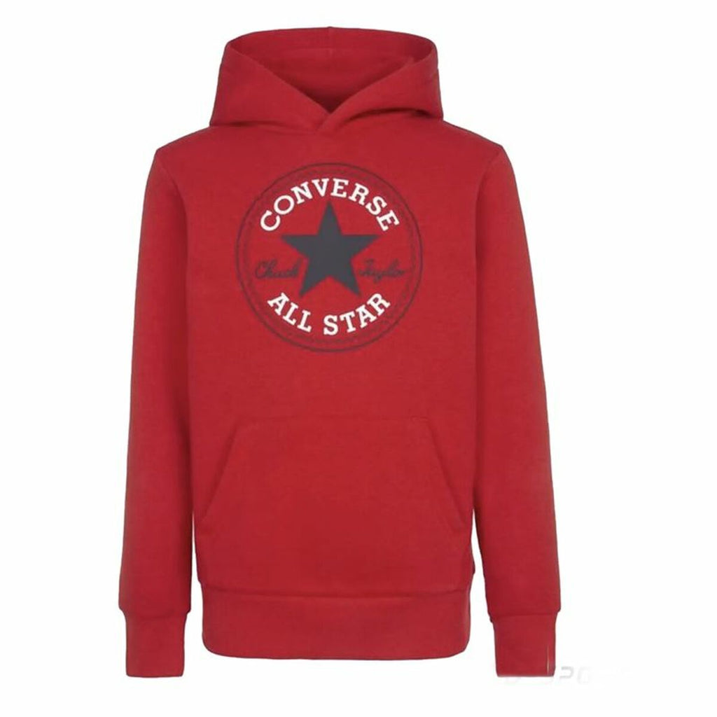 Jungen Sweater mit Kapuze Converse Chuck Taylor Patch Core Rot