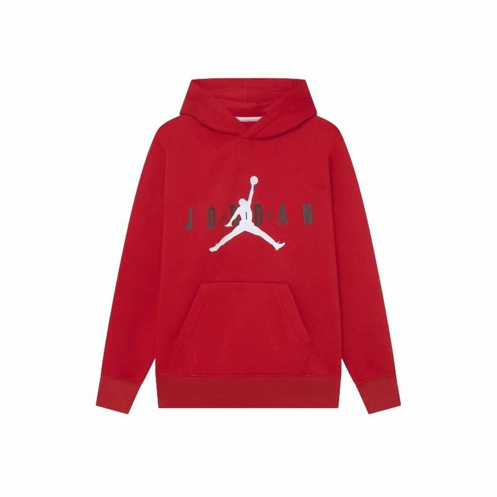 Jungen Sweater mit Kapuze Jordan Jumpman weiß-rot