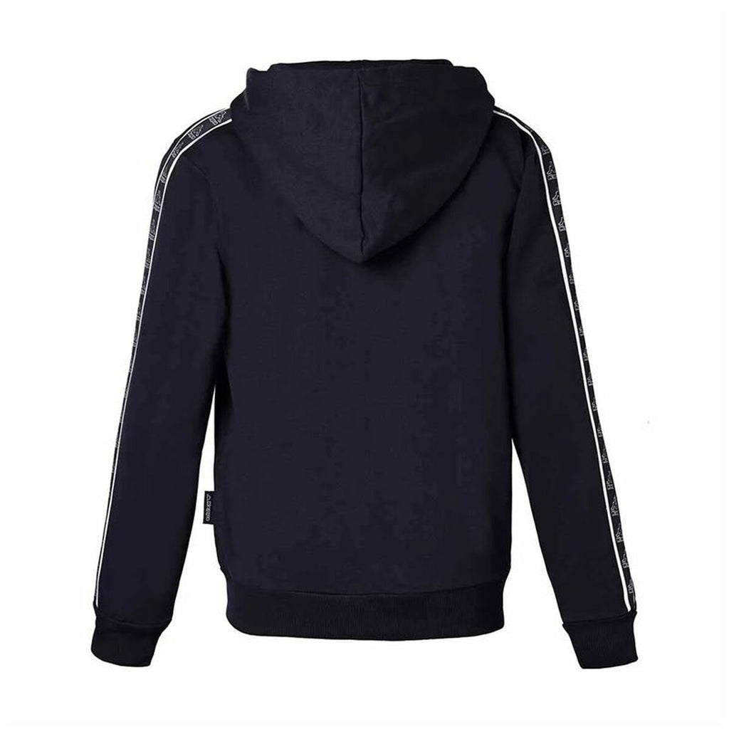 Jungen Sweater mit Kapuze Kappa 8031F0036 Schwarz