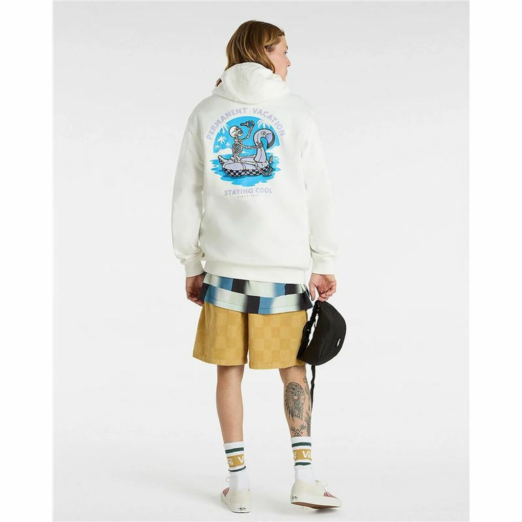 Jungen Sweater mit Kapuze Vans Beer Float Po Marshmallow Weiß