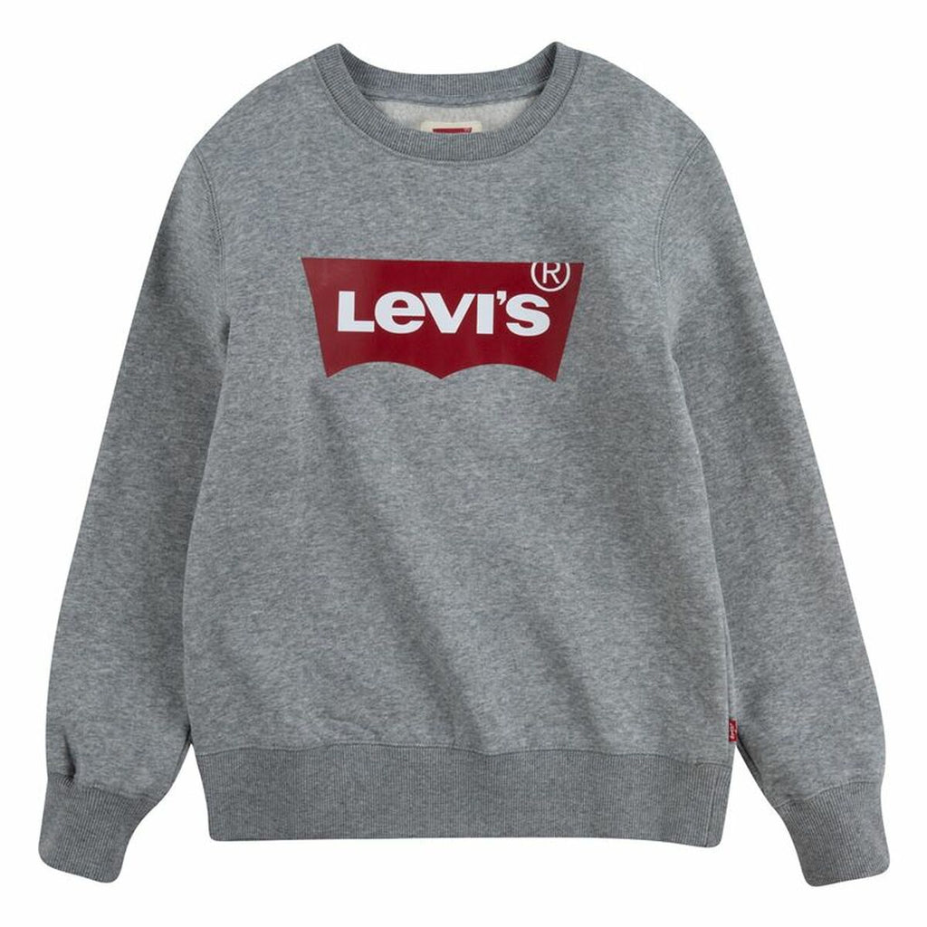 Jungen Sweater ohne Kapuze Levi's Batwing Crewneck Dunkelgrau