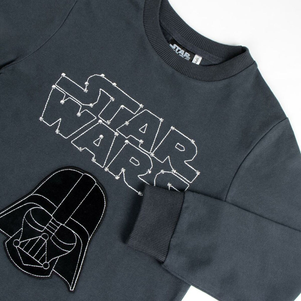 Jungen Sweater ohne Kapuze Star Wars Dunkelgrau