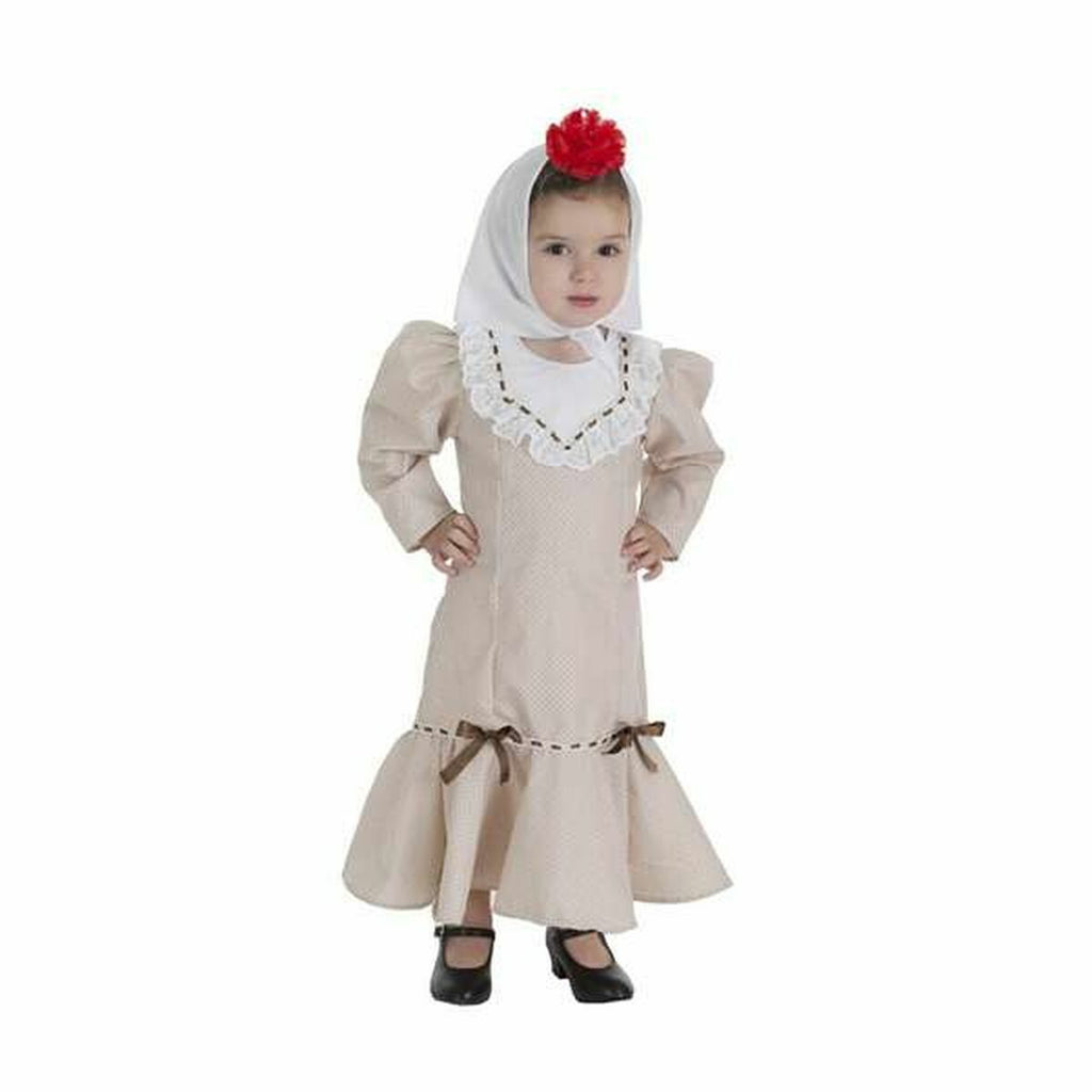 Karnevalskostüm für Babys Chulapa Beige (2 Stücke)