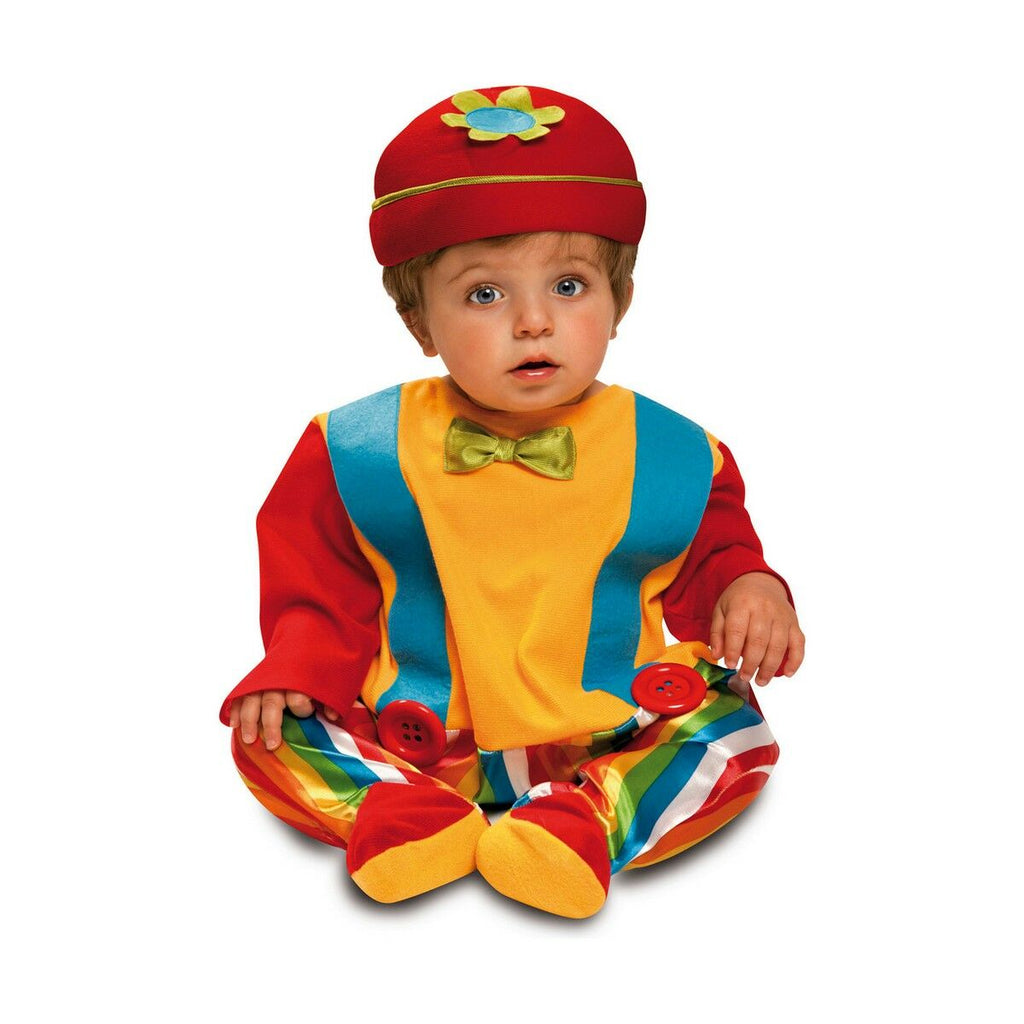 Karnevalskostüm für Babys Clown 7-12 Monate (2 Stücke)