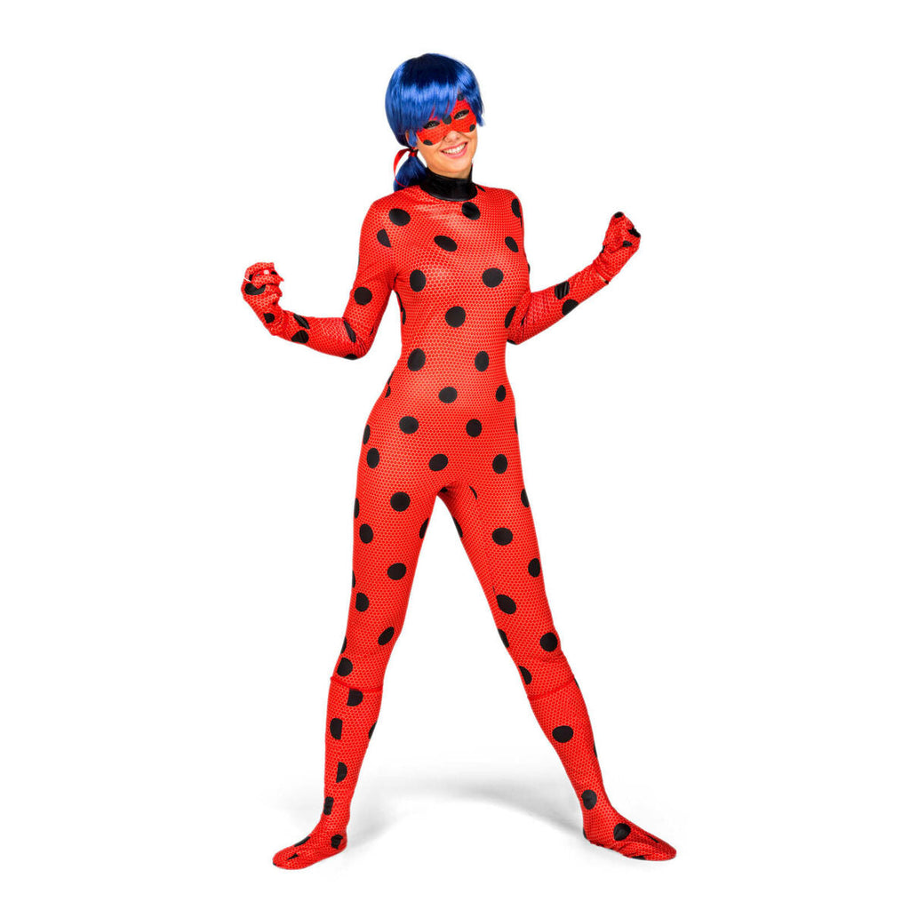 Karnevalskostüm für Erwachsene Bunt LadyBug (7 Stücke)