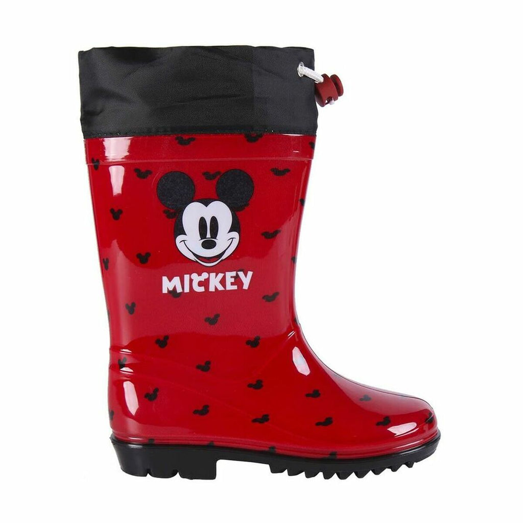 Kinder Gummistiefel Mickey Mouse Rot