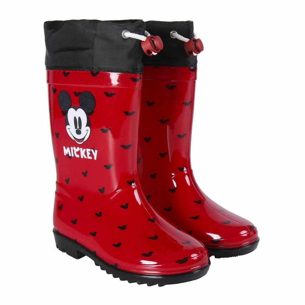 Kinder Gummistiefel Mickey Mouse Rot