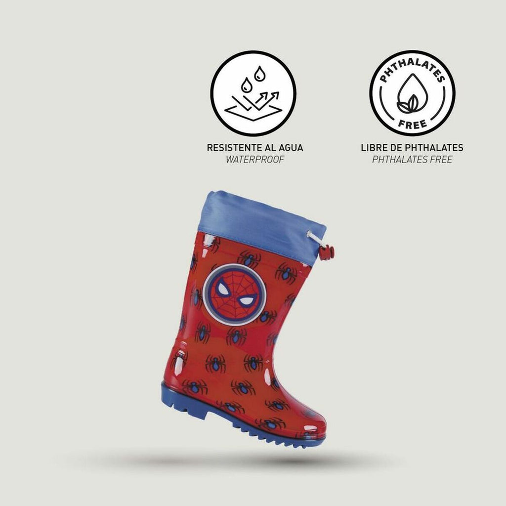 Kinder Gummistiefel Spiderman Rot